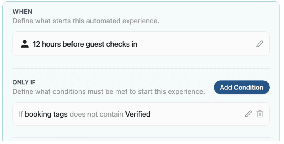 Automation: If guest is not verified - send a reminder